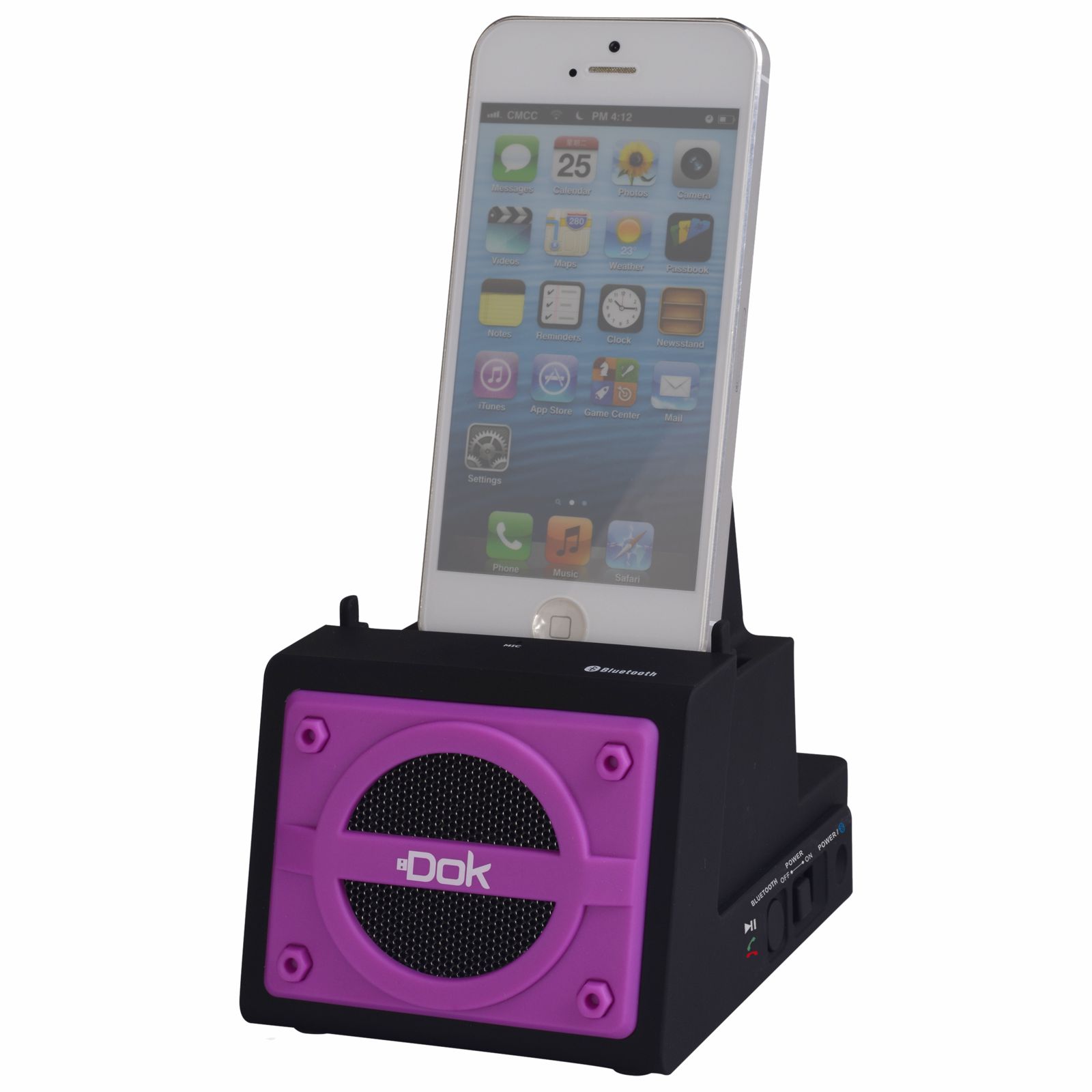 CR13PU - 2 Port Smart Phone Charger with Bluetooth Speaker, Speaker Phone, Rechargeable Battery (Purple Face) CR13PU - 2 Port Smart Phone Charger with Bluetooth Speaker, Speaker Phone, Rechargeable Battery (Purple Face)